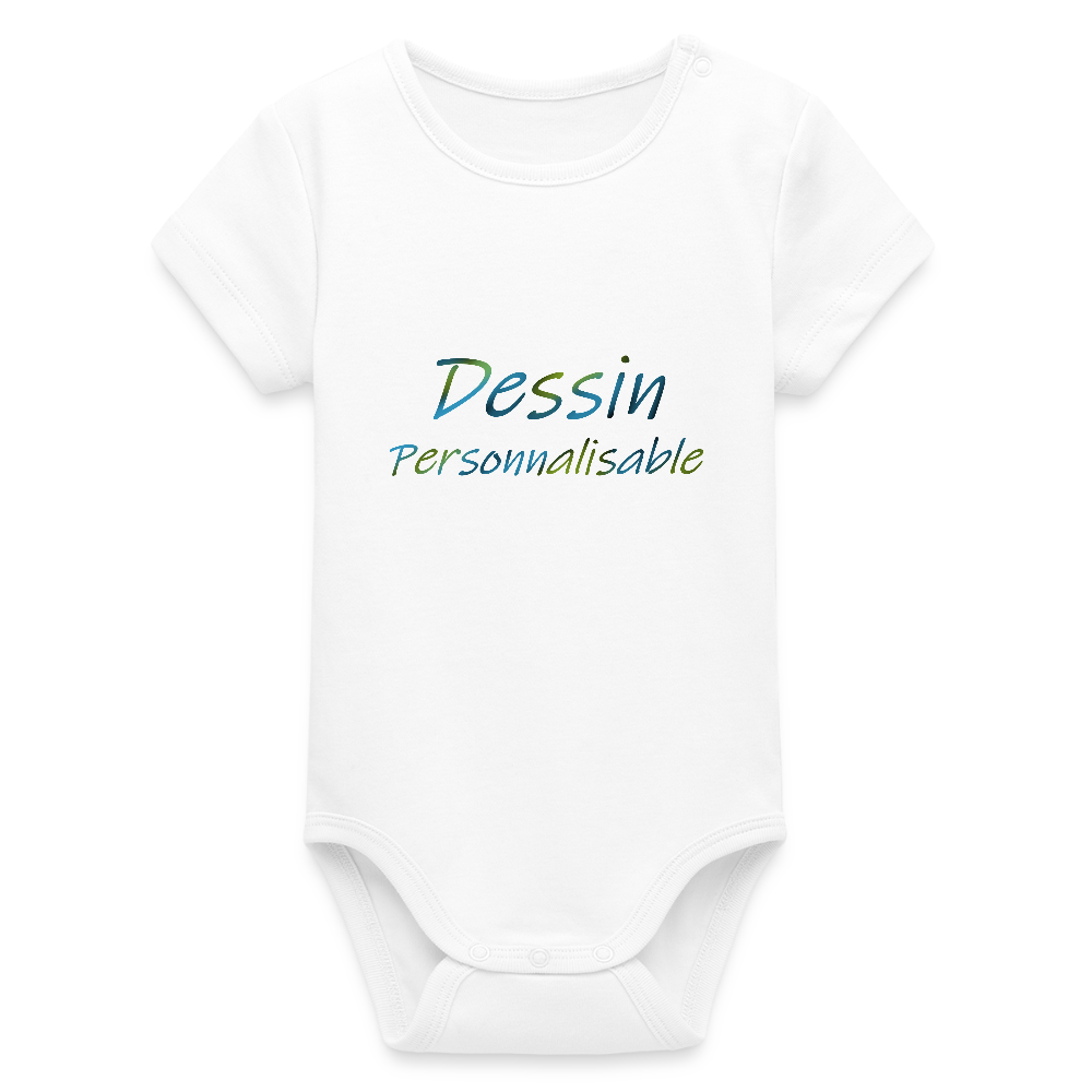 Body bio Bébé à manches courtes - blanc