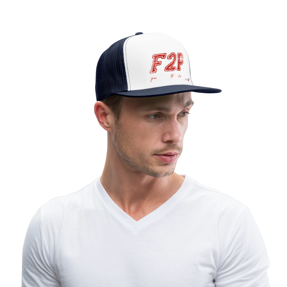 casquette "F2P free to play" - white/navy
