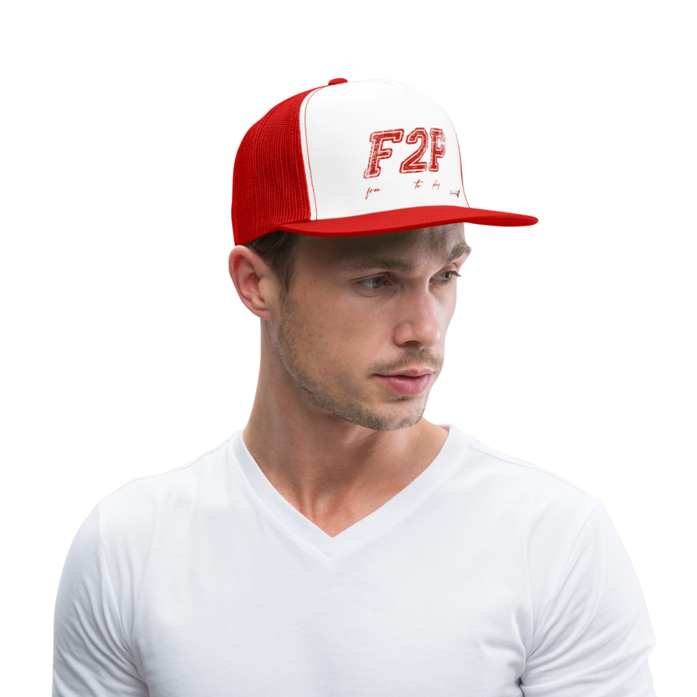 casquette "F2P free to play" - white/red