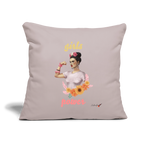 Coussin "girl power" (45 x 45 cm) - taupe clair