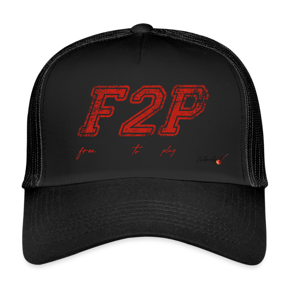 casquette "F2P free to play" - black/black