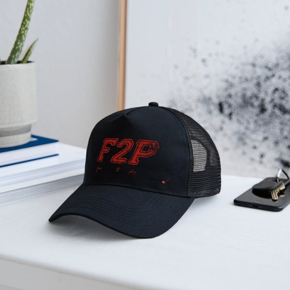 casquette "F2P free to play" - black/black