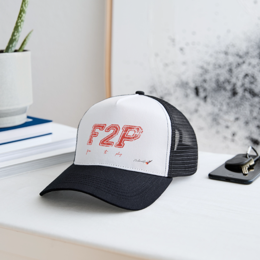 casquette "F2P free to play" - white/black